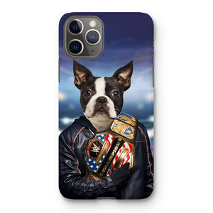 The Wrestler: Custom Pet Phone Case - Paw & Glory - Dog Portraits - Pet Portraits