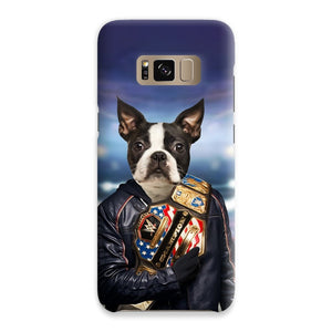 The Wrestler: Custom Pet Phone Case - Paw & Glory - Dog Portraits - Pet Portraits