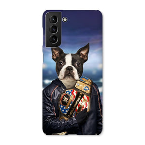 The Wrestler: Custom Pet Phone Case - Paw & Glory - Dog Portraits - Pet Portraits