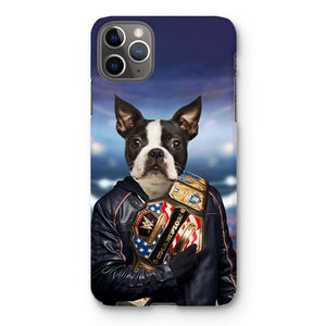 The Wrestler: Custom Pet Phone Case - Paw & Glory - Dog Portraits - Pet Portraits