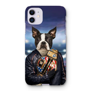 The Wrestler: Custom Pet Phone Case - Paw & Glory - Dog Portraits - Pet Portraits