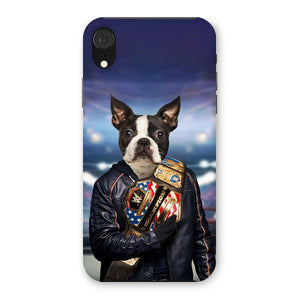 The Wrestler: Custom Pet Phone Case - Paw & Glory - Dog Portraits - Pet Portraits