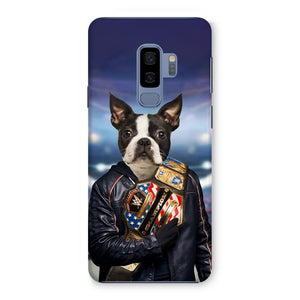 The Wrestler: Custom Pet Phone Case - Paw & Glory - Dog Portraits - Pet Portraits