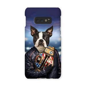 The Wrestler: Custom Pet Phone Case - Paw & Glory - Dog Portraits - Pet Portraits