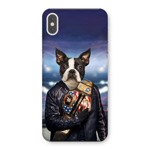 The Wrestler: Custom Pet Phone Case - Paw & Glory - Dog Portraits - Pet Portraits