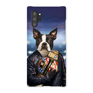 The Wrestler: Custom Pet Phone Case - Paw & Glory - Dog Portraits - Pet Portraits