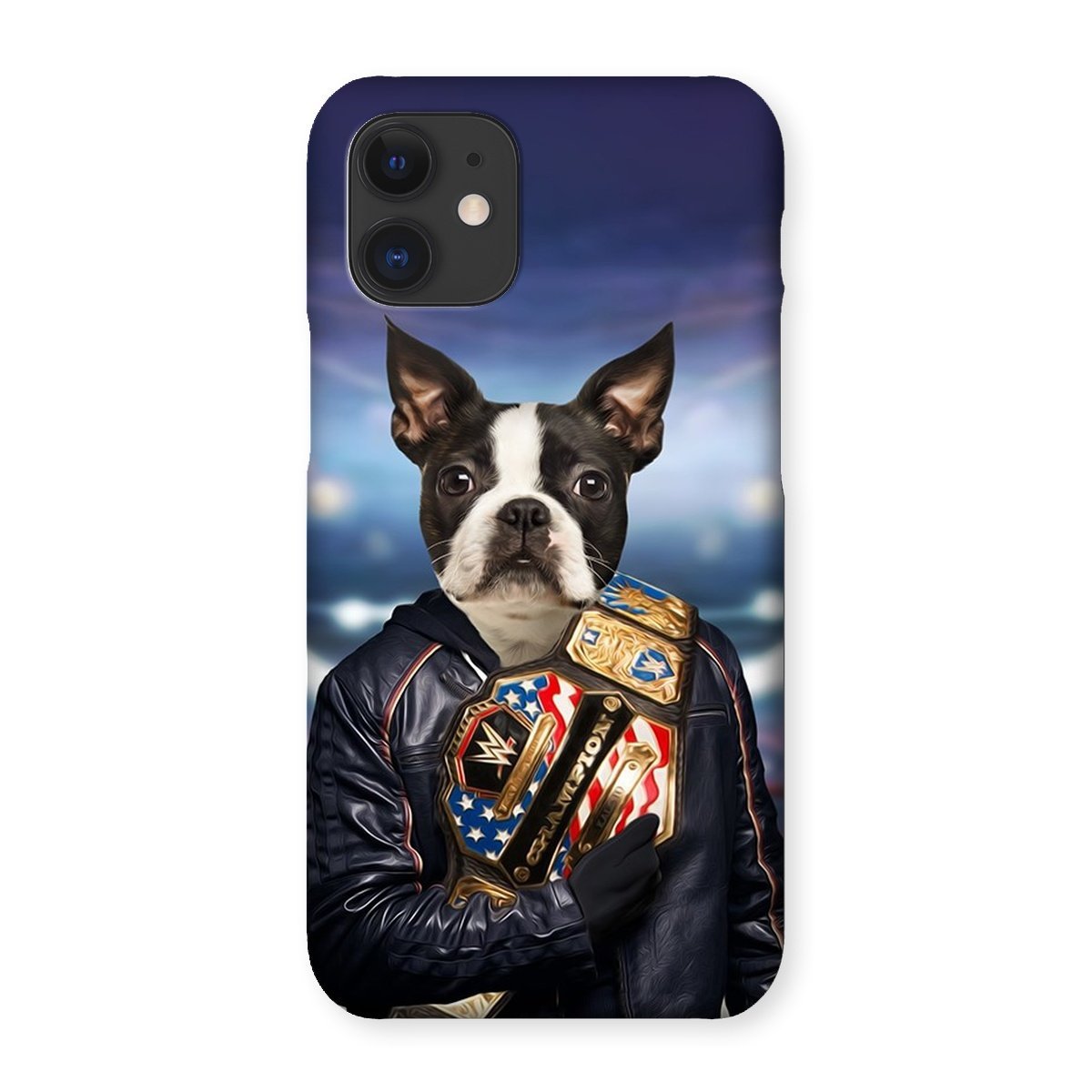 The Wrestler: Custom Pet Phone Case - Paw & Glory - Dog Portraits - Pet Portraits