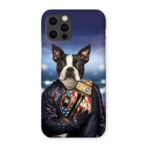 The Wrestler: Custom Pet Phone Case - Paw & Glory - Dog Portraits - Pet Portraits