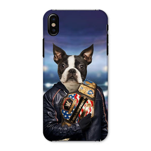 The Wrestler: Custom Pet Phone Case - Paw & Glory - Dog Portraits - Pet Portraits