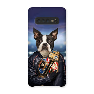 The Wrestler: Custom Pet Phone Case - Paw & Glory - Dog Portraits - Pet Portraits