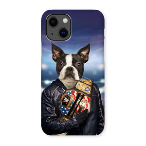The Wrestler: Custom Pet Phone Case - Paw & Glory - Dog Portraits - Pet Portraits
