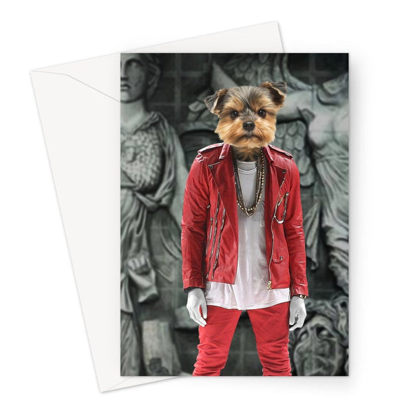 Streetwear Star Custom Pet Greeting Card | Personalised Pet Gift | Paw & Glory