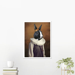 The Young Prince: Custom Pet Poster - Paw & Glory - Dog Portraits - Pet Portraits