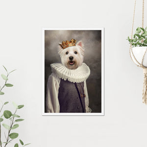 The Young Prince: Custom Pet Poster - Paw & Glory - Dog Portraits - Pet Portraits