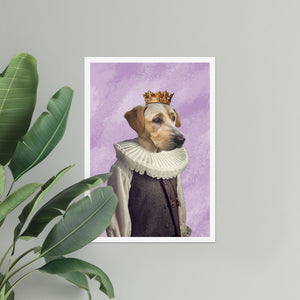 The Young Prince: Custom Pet Poster - Paw & Glory - Dog Portraits - Pet Portraits