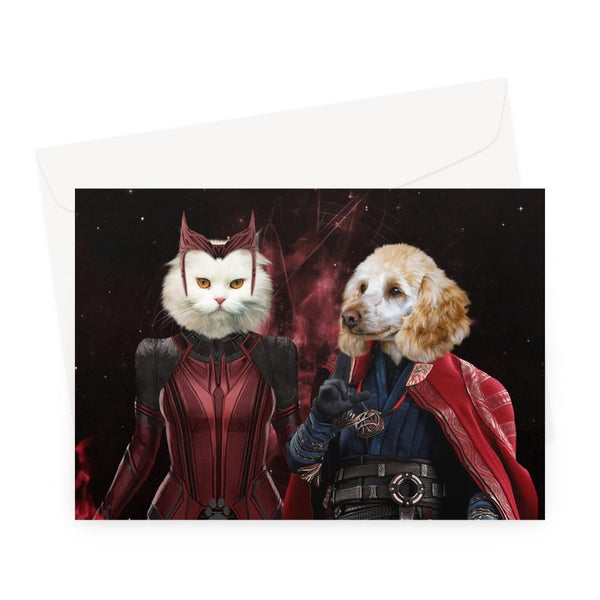 Thunder And Magic Duo Custom Pet Greeting Card | Pet Lover Gift | Paw & Glory