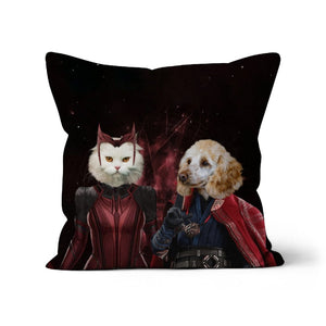 Thor & Wanda: Custom Pet Pillow - Paw & Glory - Dog Portraits - Pet Portraits