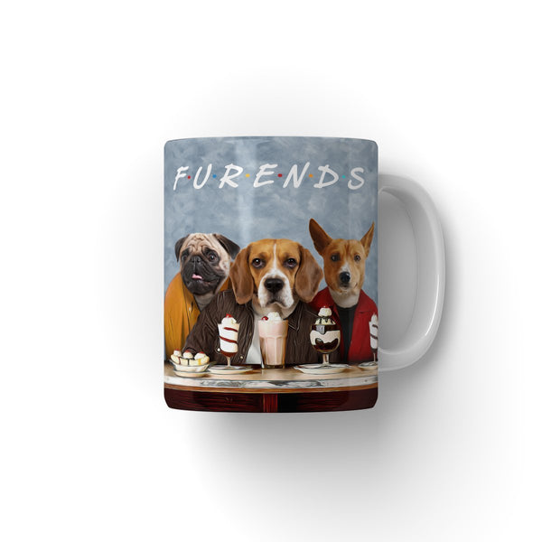 Three Close Friends Custom Pet Coffee Mug | Personalised Pet Gift | Paw & Glory