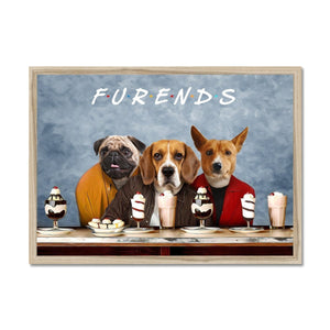 Three Furends: Custom Pet Portrait - Paw & Glory - Dog Portraits - Pet Portraits
