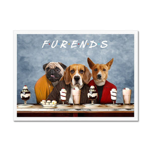 Three Furends: Custom Pet Portrait - Paw & Glory - Dog Portraits - Pet Portraits