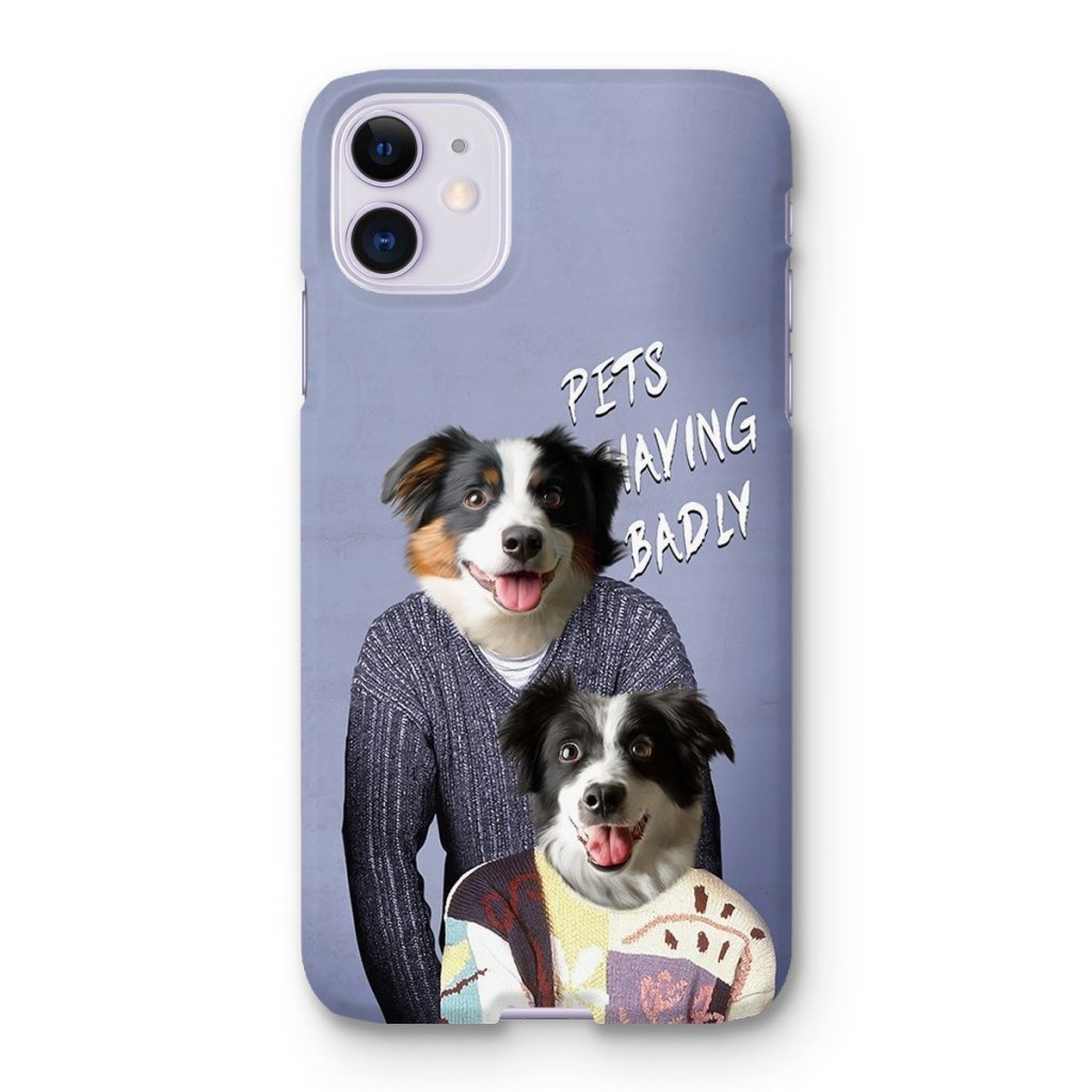 Tony & Deborah (Men Behaving Badly Inspired): Custom Pet Phone Case - Paw & Glory - Dog Portraits - Pet Portraits