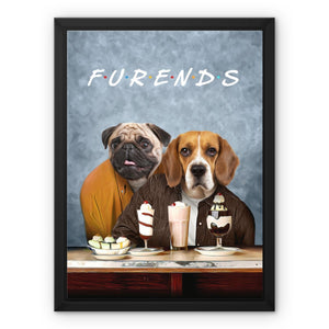 Two Furends: Custom Pet Canvas - Paw & Glory - Dog Portraits - Pet Portraits