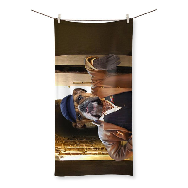 Veteran Storyteller Custom Pet Towel | Custom Pet Portrait | Paw & Glory