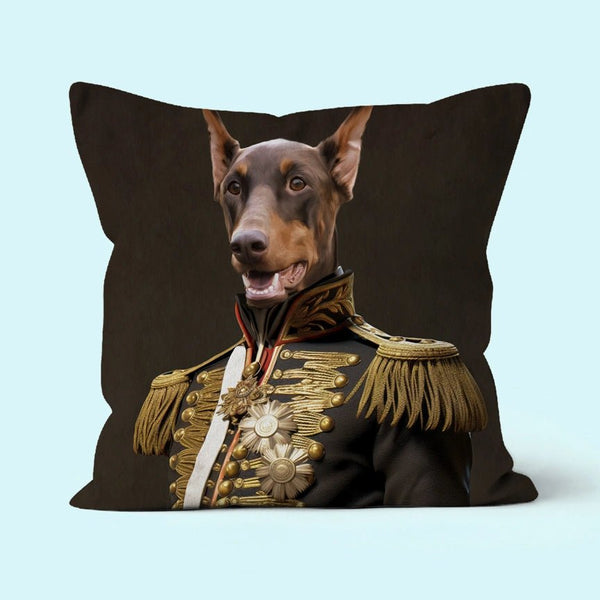War Admiral: Custom Pet Pillow | royal pet portrait | Paw & Glory