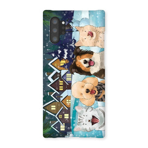 Watercolour: Custom Four Pet Phone Case - Paw & Glory - Dog Portraits - Pet Portraits