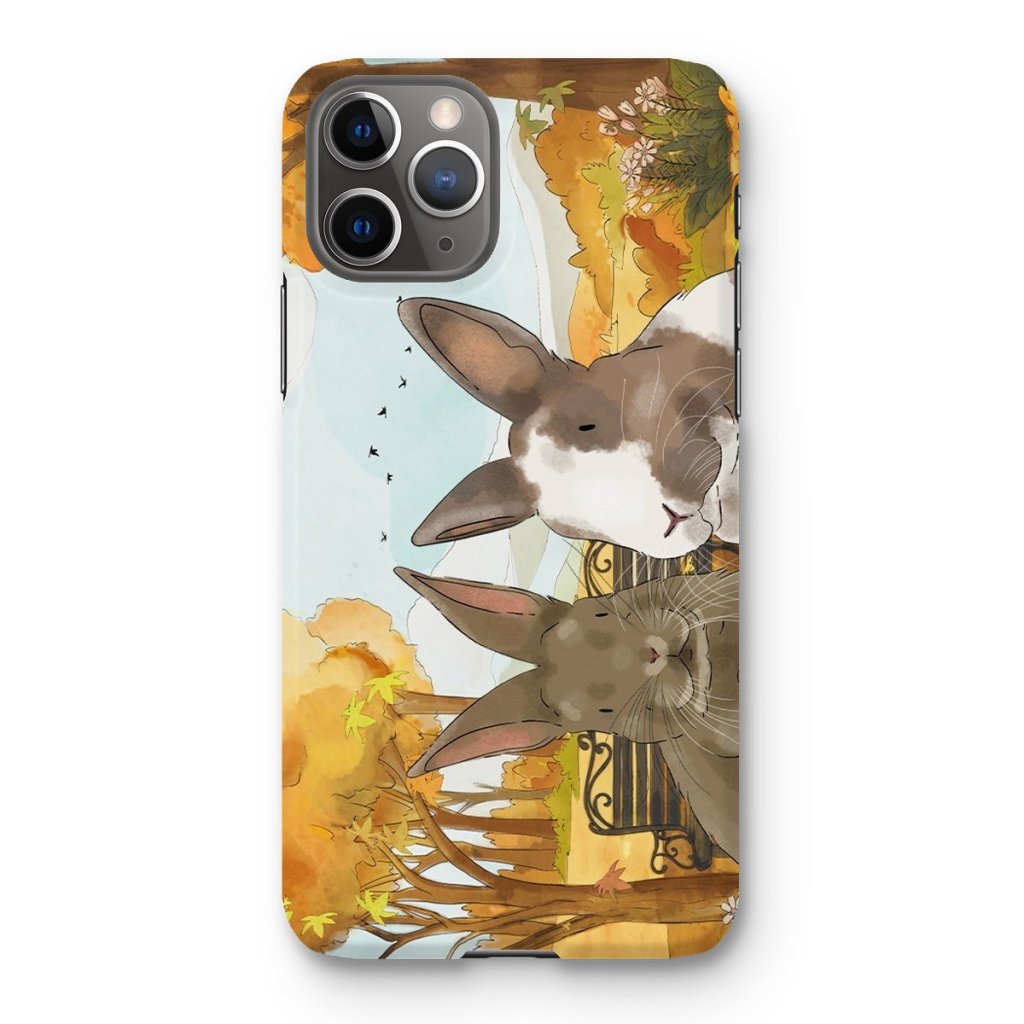 Watercolour: Custom Two Pet Phone Case - Paw & Glory - Dog Portraits - Pet Portraits