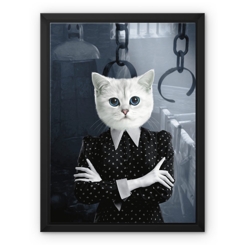 Gothic Girl Custom Pet Canvas | Custom Pet Portrait Canvas | Paw & Glory