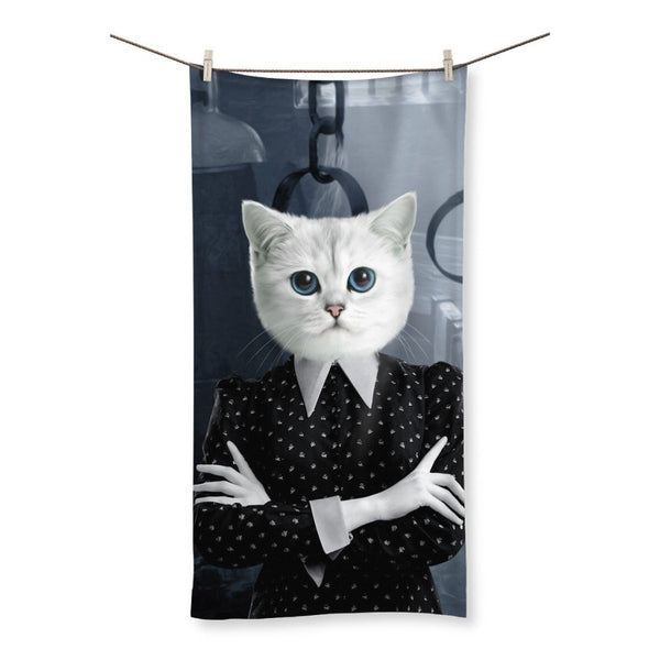 Gothic Girl Custom Pet Towel | Custom Pet Portrait | Paw & Glory