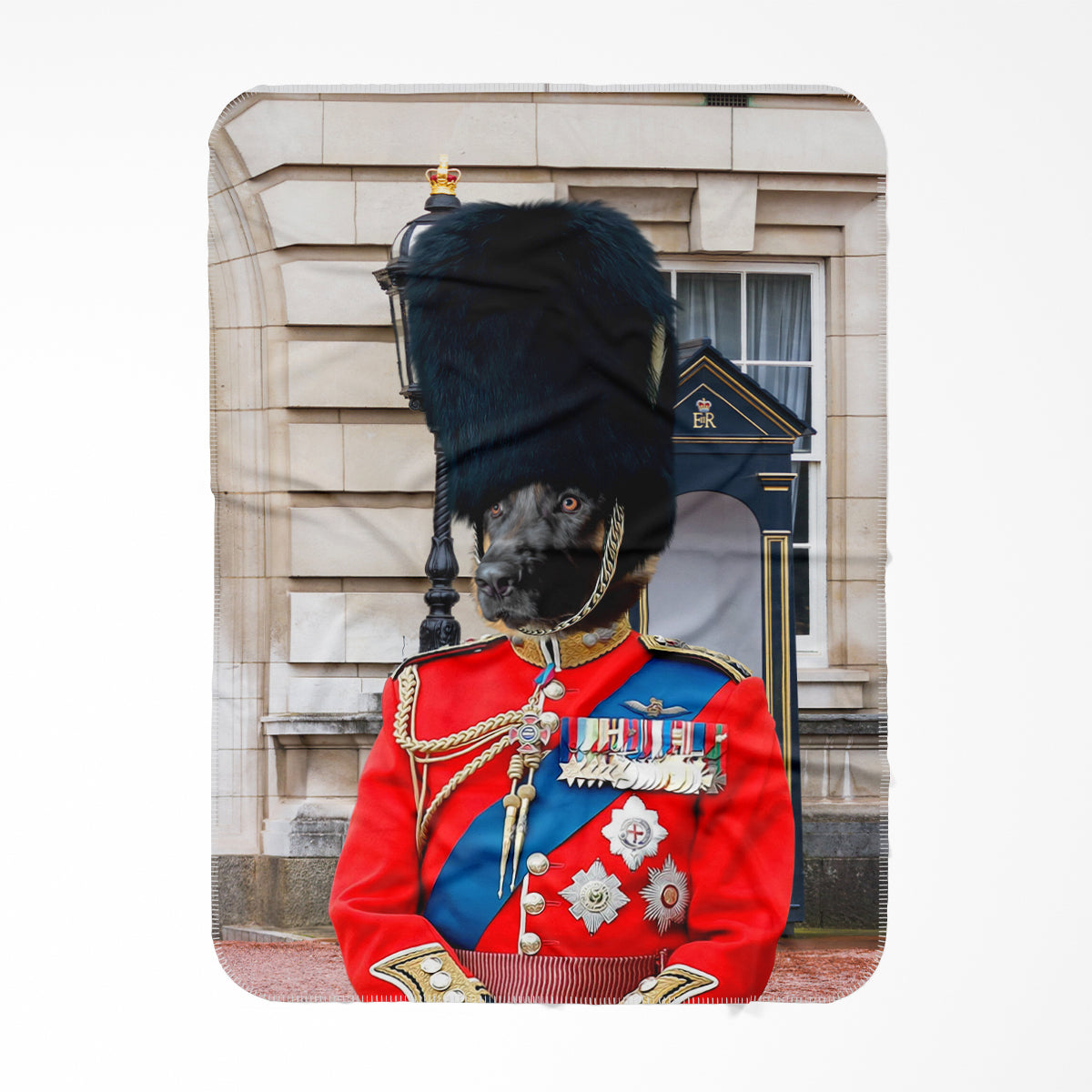 The Queens Guard: Custom Pet Blanket: Paw and Glory,personalised cat blanket, dog head blanket, dog photo art, Anniversary gifts, Pet gifts