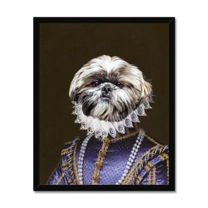 The Grand Duchess: Custom Framed Pet Portraits - Paw & Glory, paw and glory, crown and paw login, personalised pet prints uk, digital pet portraits uk, pet in costume canvas, pet portraits royalty, turn dog photo into painting, pet portrait