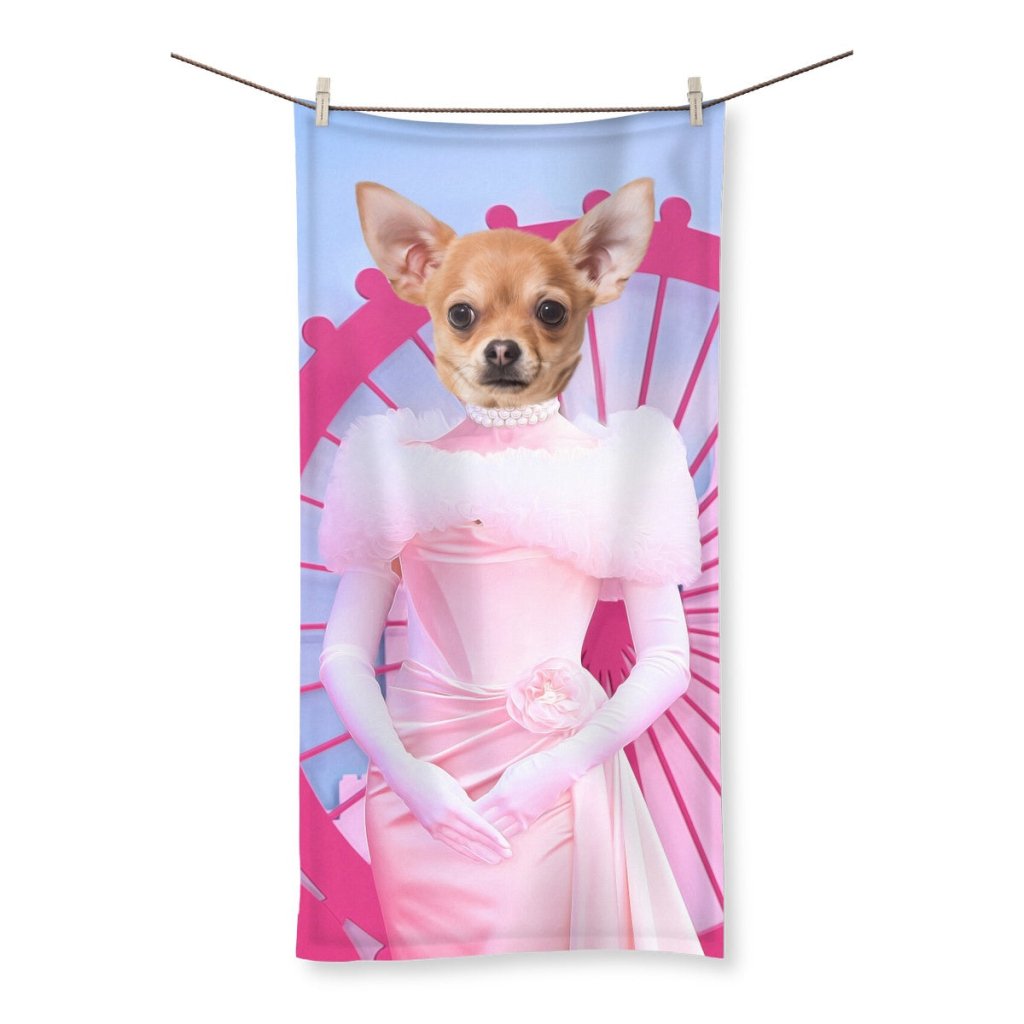 Barbie: Custom Pet Towel - Paw & Glory - #pet portraits# - #dog portraits# - #pet portraits uk#