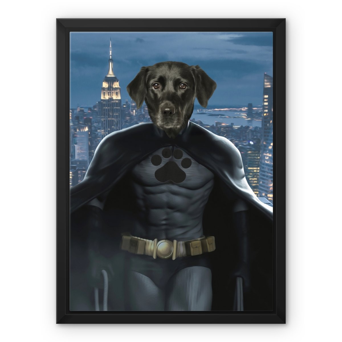 Batman: Custom Pet Canvas - Paw & Glory - #pet portraits# - #dog portraits# - #pet portraits uk#paw and glory, pet portraits canvas,dog canvas, personalized dog and owner canvas uk, dog canvas print, personalised dog canvas uk, best pet canvas art