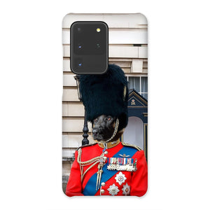 The Queens Guard: Custom Pet Phone Case: Paw and Glory,pet phone case, pawtraits, personalized blankets for dogs, mug dog, pet mug portraits, dog in suit painting