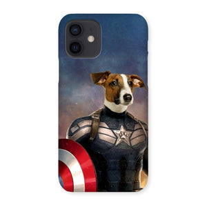 Captain America: Custom Pet Phone Case - Paw & Glory - paw and glory, life is better with a dog phone case, personalized iphone 11 case dogs, life is better with a dog phone case, pet art phone case uk, pet art phone case, personalized iphone 11 case dogs, Pet Portrait phone case,