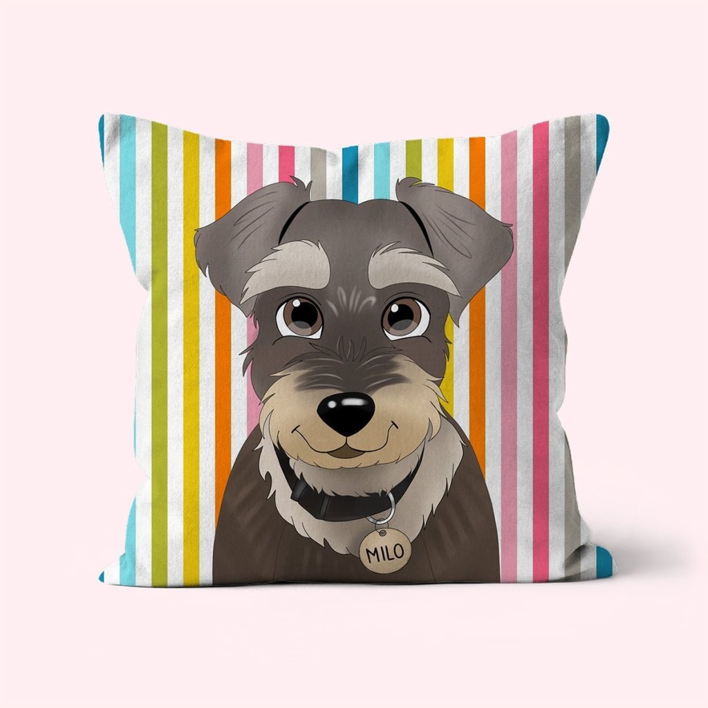 Custom Cartoon: Pet Portrait Pillow - Paw & Glory - #pet portraits# - #dog portraits# - #pet portraits uk#