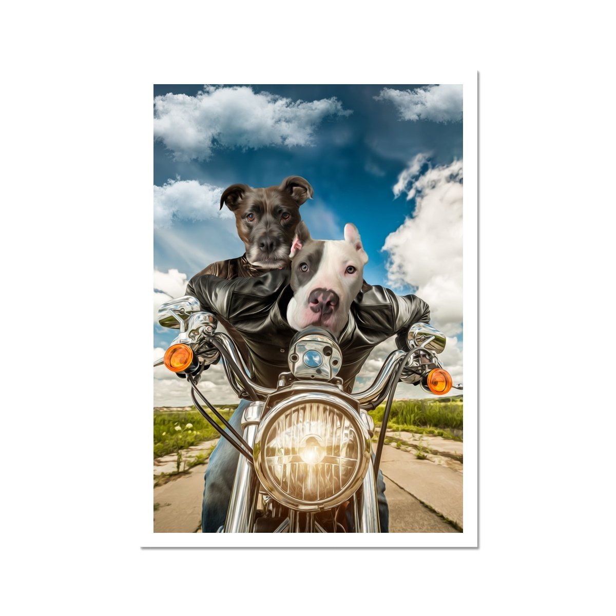 Harley Wooferson: Custom Pet Poster - Paw & Glory - #pet portraits# - #dog portraits# - #pet portraits uk#