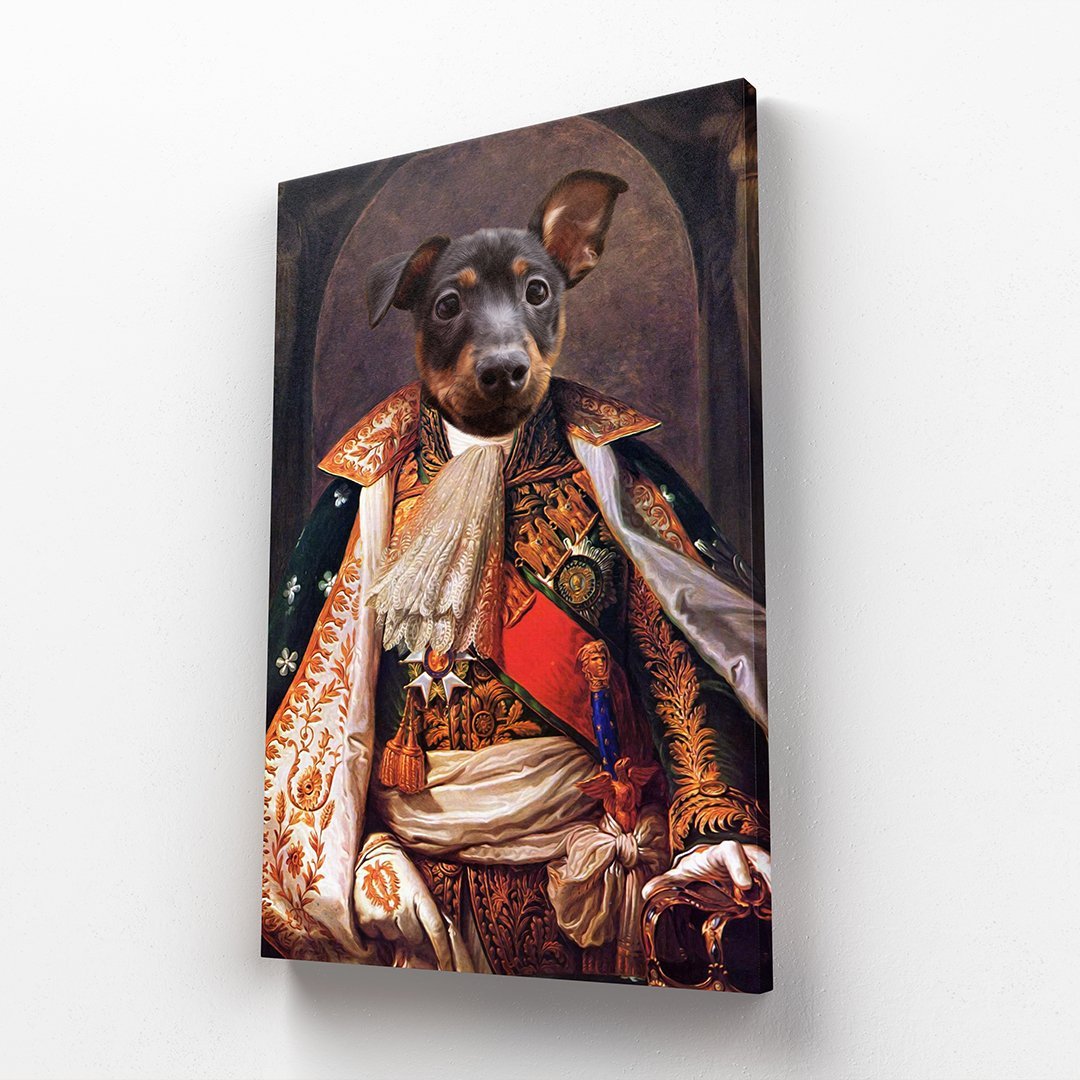 His Highness: Custom Pet Canvas - Paw & Glory - #pet portraits# - #dog portraits# - #pet portraits uk#paw & glory, custom pet portrait canvas,dog picture canvas, dog canvas wall art, the pet on canvas, pet art canvas, personalised cat canvas