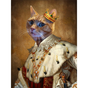 His Majesty: Custom Pet Digital Portrait - Paw & Glory, pawandglory, best dog artists, louvenir pet portrait, dog canvas art, dog royal portraits, best dog paintings, pet portrait singapore, pet portrait