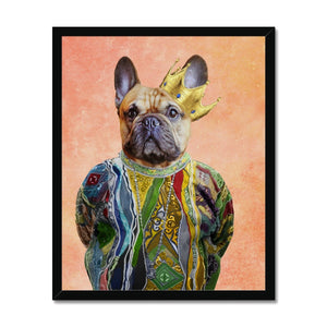 Notorious D.O.G Framed Print - Paw & Glory - #pet portraits# - #dog portraits# - #pet portraits uk#, doggovinci, custom pet, personalized dog, custom dog portraits, dog photo art, art of pets, pet portraits