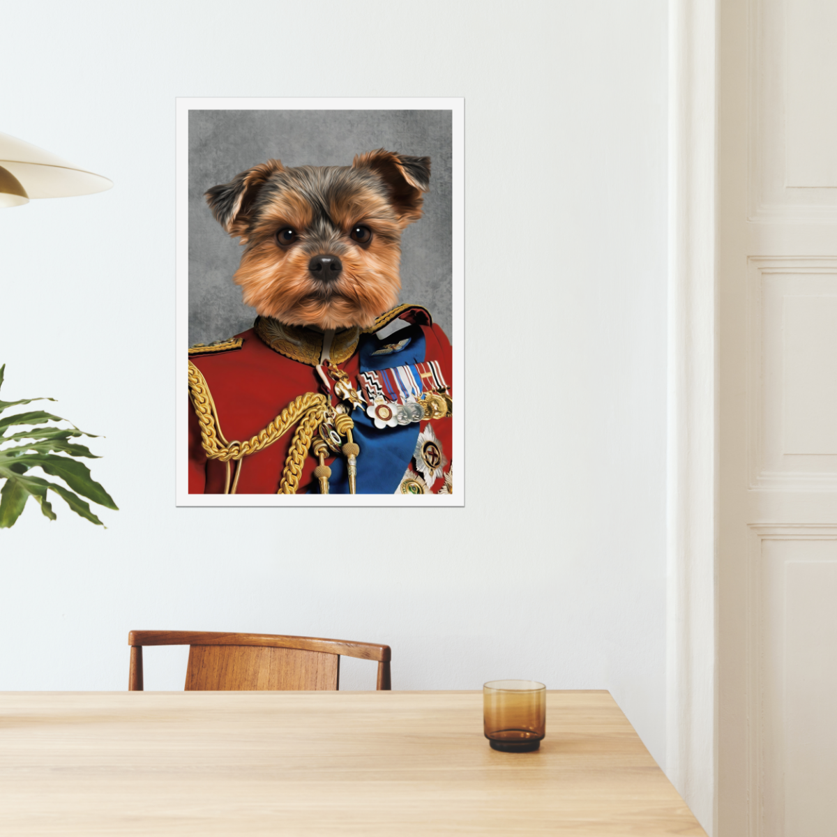 The Governor: Custom Pet Poster - Paw & Glory - #pet portraits# - #dog portraits# - #pet portraits uk#Paw & Glory, paw and glory, custom painting dog pet paintings in costume turner & walker, pet portraits from photos prices uk dog paintings personalised cat canvas pet portrait
