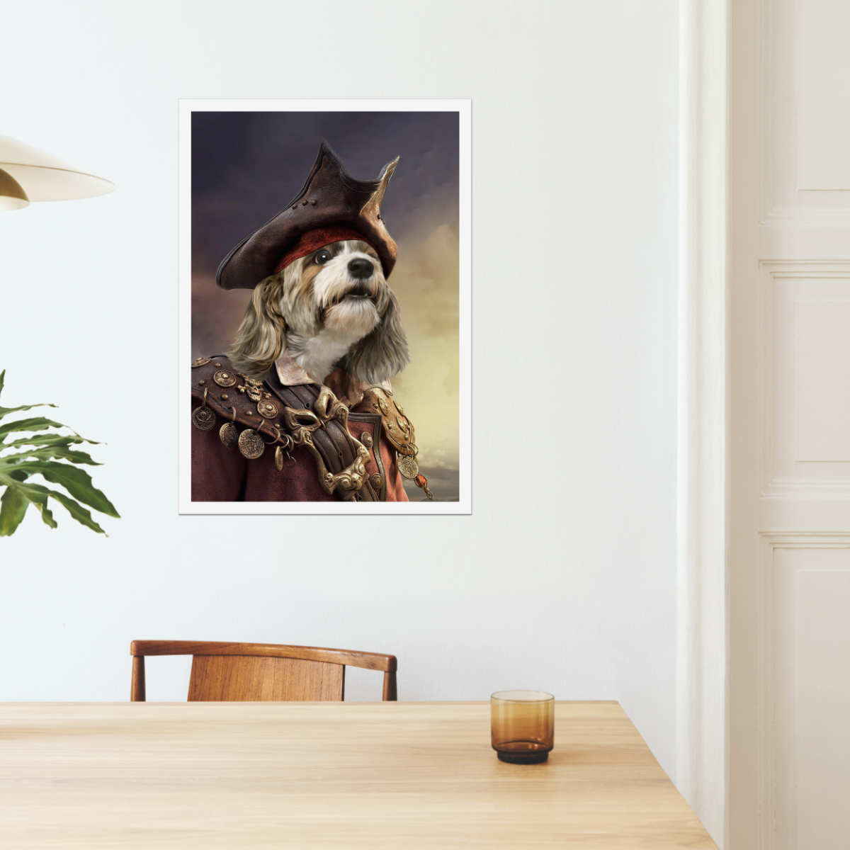 The Pirate: Custom Pet Poster - Paw & Glory - #pet portraits# - #dog portraits# - #pet portraits uk#Paw & Glory, paw and glory, pet portrait singapore, pet portrait admiral, dog portrait images, pictures for pets, pet portraits leeds, the general portrait, pet portrait