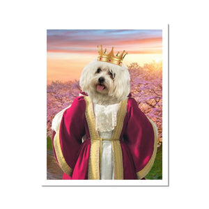Queen Anne: Custom Pet Portrait - Paw & Glory, pawandglory, pet portraits, for pet portraits, pet portrait admiral, aristocratic dog portraits, cat picture painting, nasa dog portrait, pet portrait