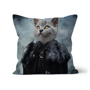 Queen Of The North (GOT Inspired): Custom Pet Throw Pillow - Paw & Glory - #pet portraits# - #dog portraits# - #pet portraits uk#paw & glory, custom pet portrait pillow,pillows of your dog, dog on pillow, photo pet pillow, custom pillow of pet, dog personalized pillow