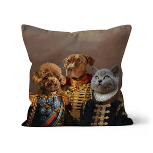 The 3 Brothers In Arms: Custom Pet Cushion - Paw & Glory - #pet portraits# - #dog portraits# - #pet portraits uk#paw & glory, pet portraits pillow,pet custom pillow, pillows of your dog, custom pillow of pet, dog on pillow, dog photo on pillow