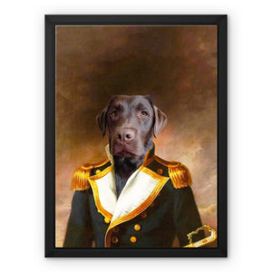 The Admiral: Custom Pet Canvas - Paw & Glory - #pet portraits# - #dog portraits# - #pet portraits uk#paw and glory, pet portraits canvas,dog canvas art, dog prints on canvas, pet canvas portraits, canvas dog painting, pet canvas art