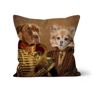 The Betrothed: Custom Pet Cushion - Paw & Glory - #pet portraits# - #dog portraits# - #pet portraits uk#pawandglory, pet art pillow,dog pillows personalized, personalised dog pillows, custom pillow of pet, dog pillow custom, pet print pillow